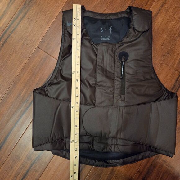 Travis Scott CACT.US CORP x Nike M NRG BH Vest Brown Men's Small DM1277-220 NWOT - Picture 7 of 9